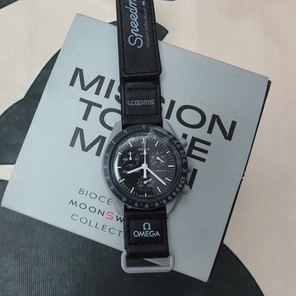 Swatch X Omega Bioceramic Moonswatch Mission To The Moon Watch